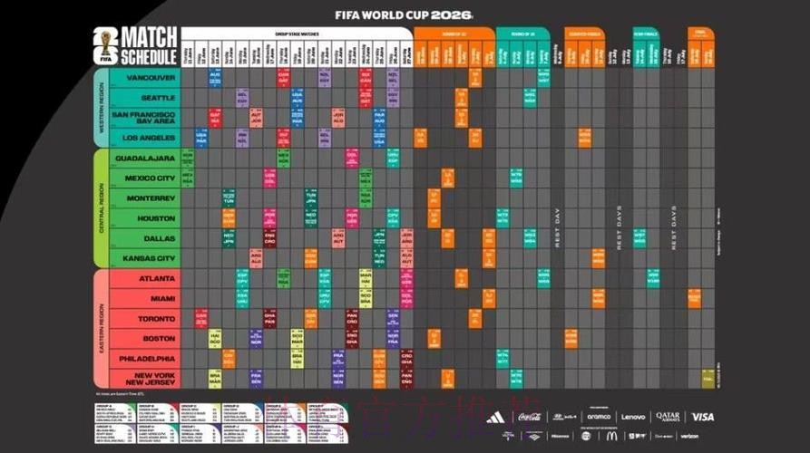 2026世界杯每日赛程今日完整安排实时查看
